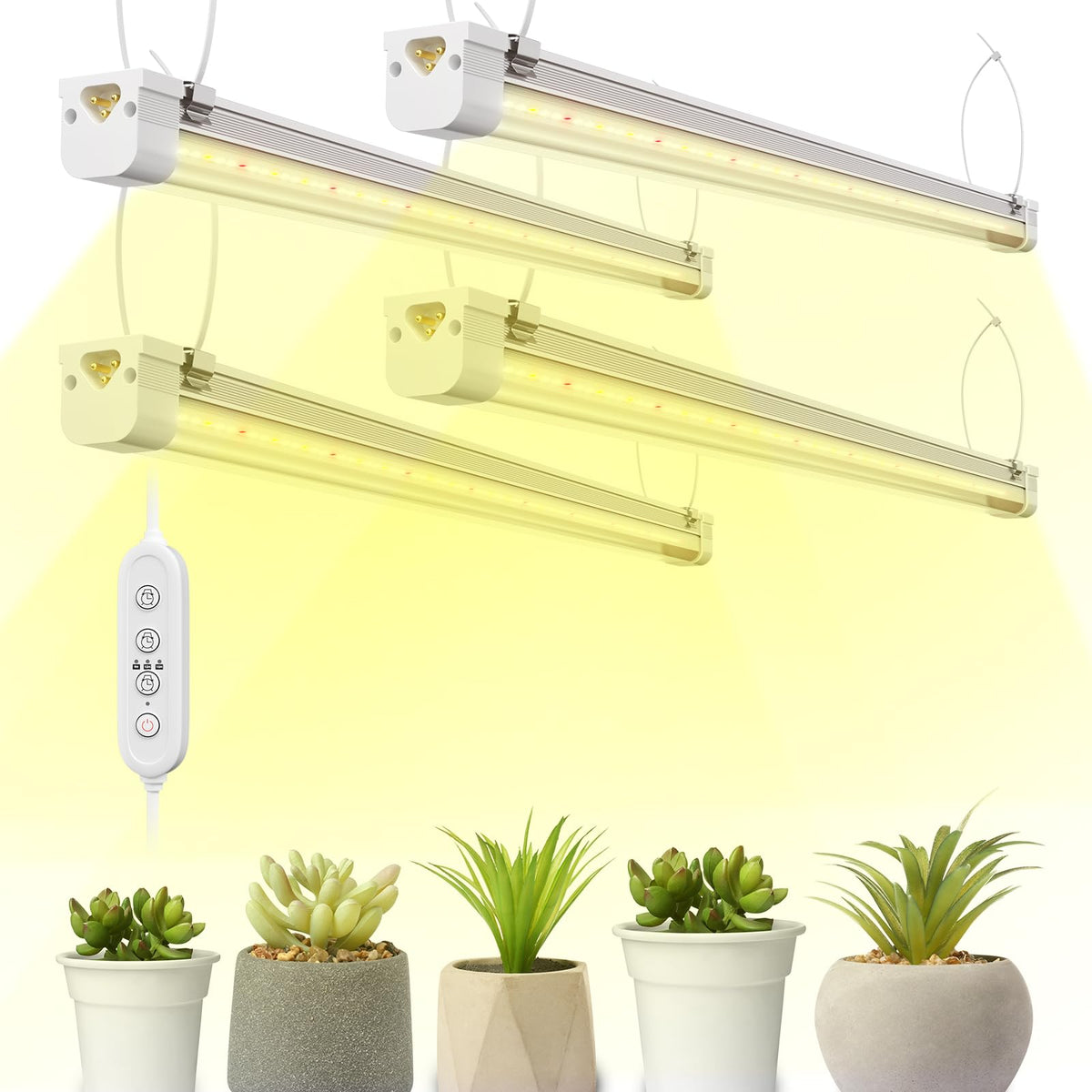 FREELICHT T8 grow light with timer supports consistent seedling development