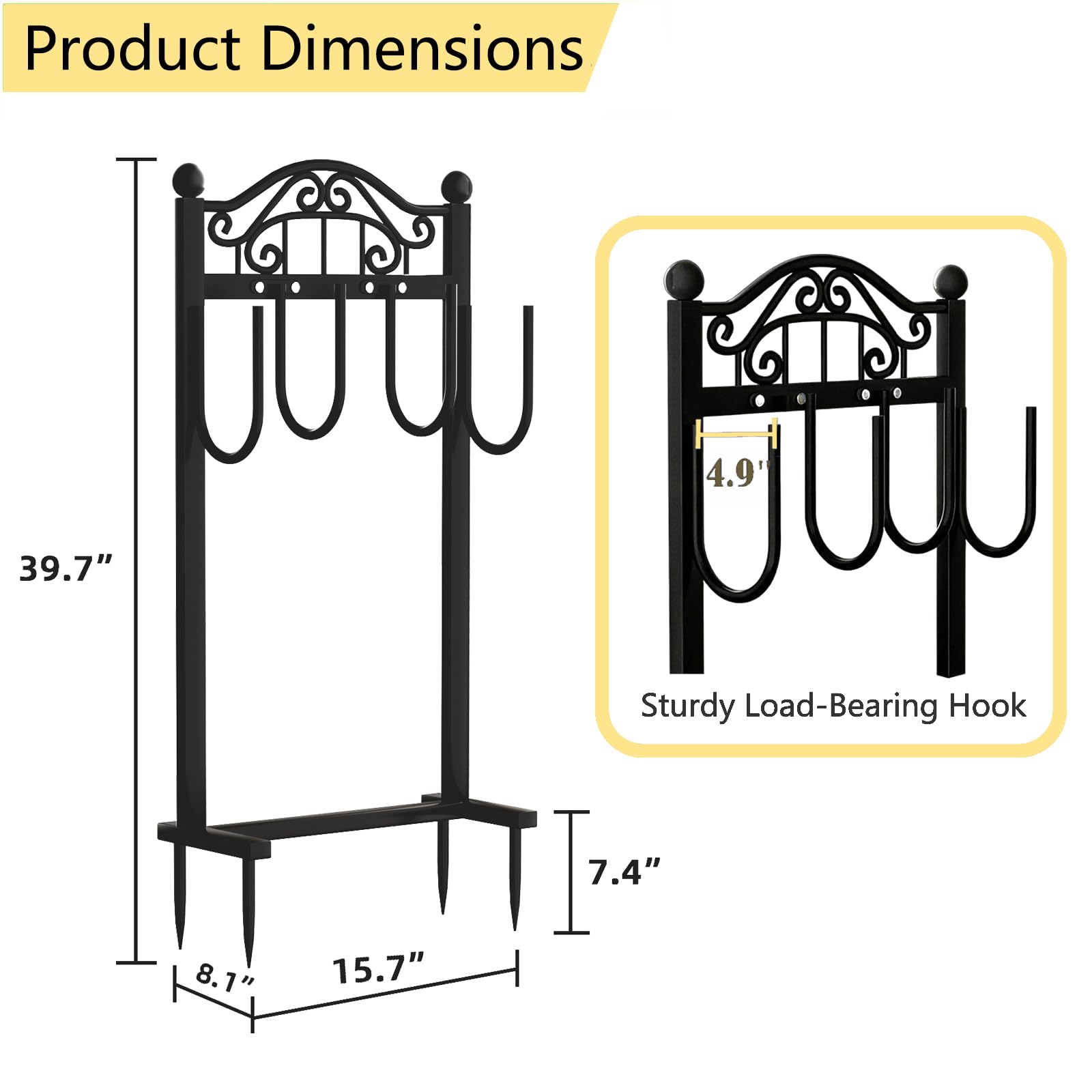 Freexployer garden hose holder adds chic outdoor design to your garden.