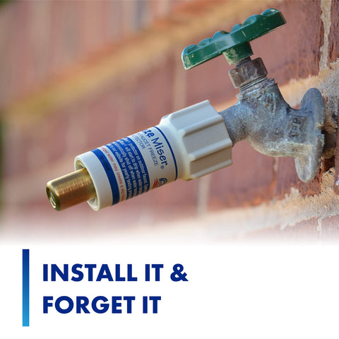 Freeze Miser easy installation on standard spigots.