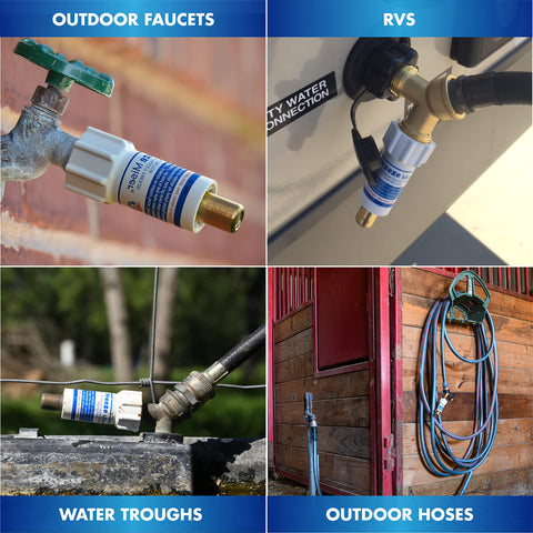 Freeze Miser temperature-activated shield activates below 37°F for protection.