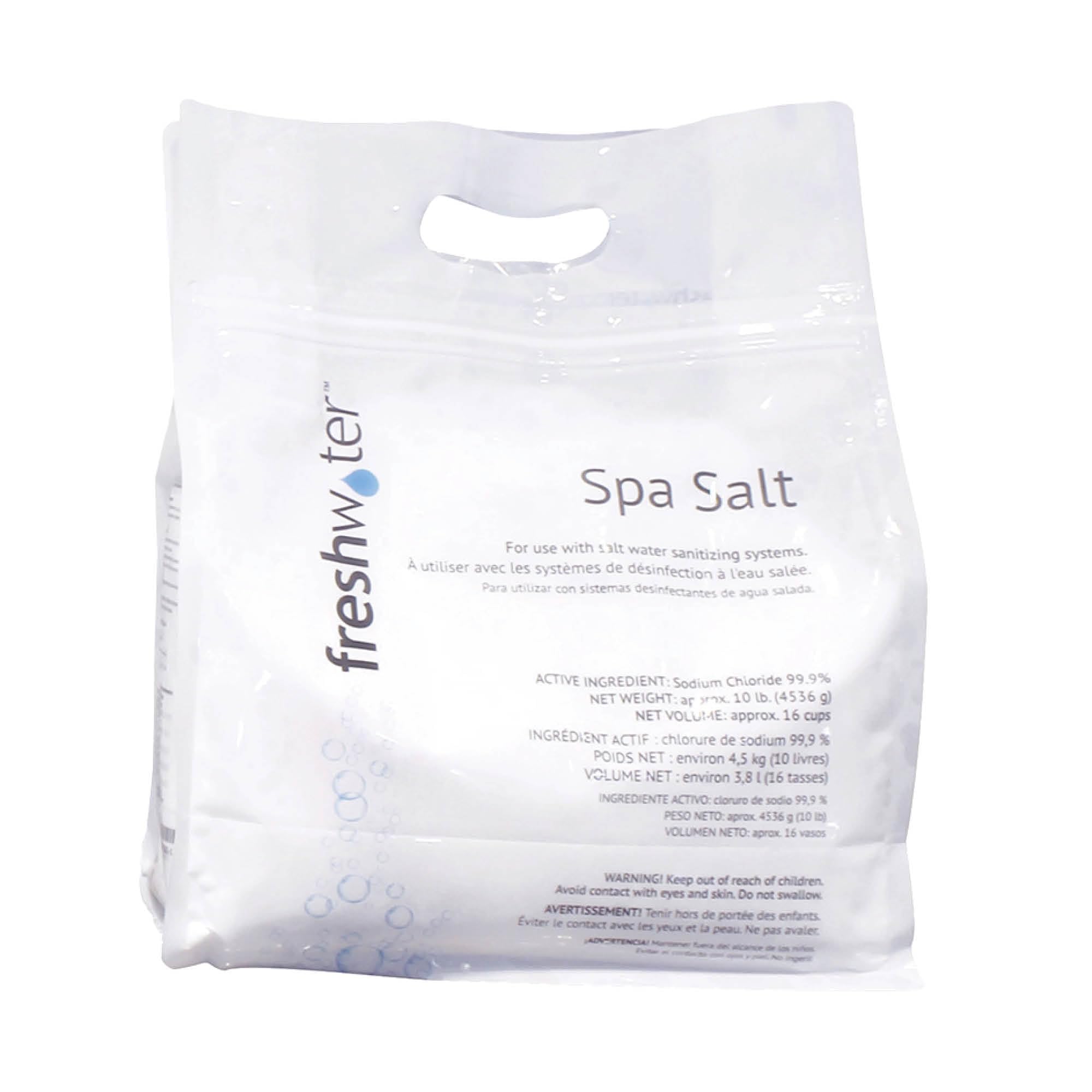 FreshWater 80000 salt 10lb bag for hot tub sanitation with Ace System