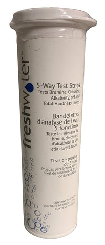 FreshWater hot tub test strips show quick water balance results for your spa.