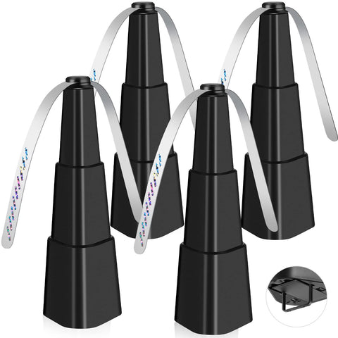 Fretech Fly Fans table-pack setup keeps flies away during outdoor meals.