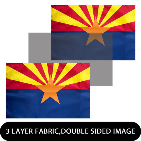FRF FLAG double-side Arizona flag provides full visibility on water or land.