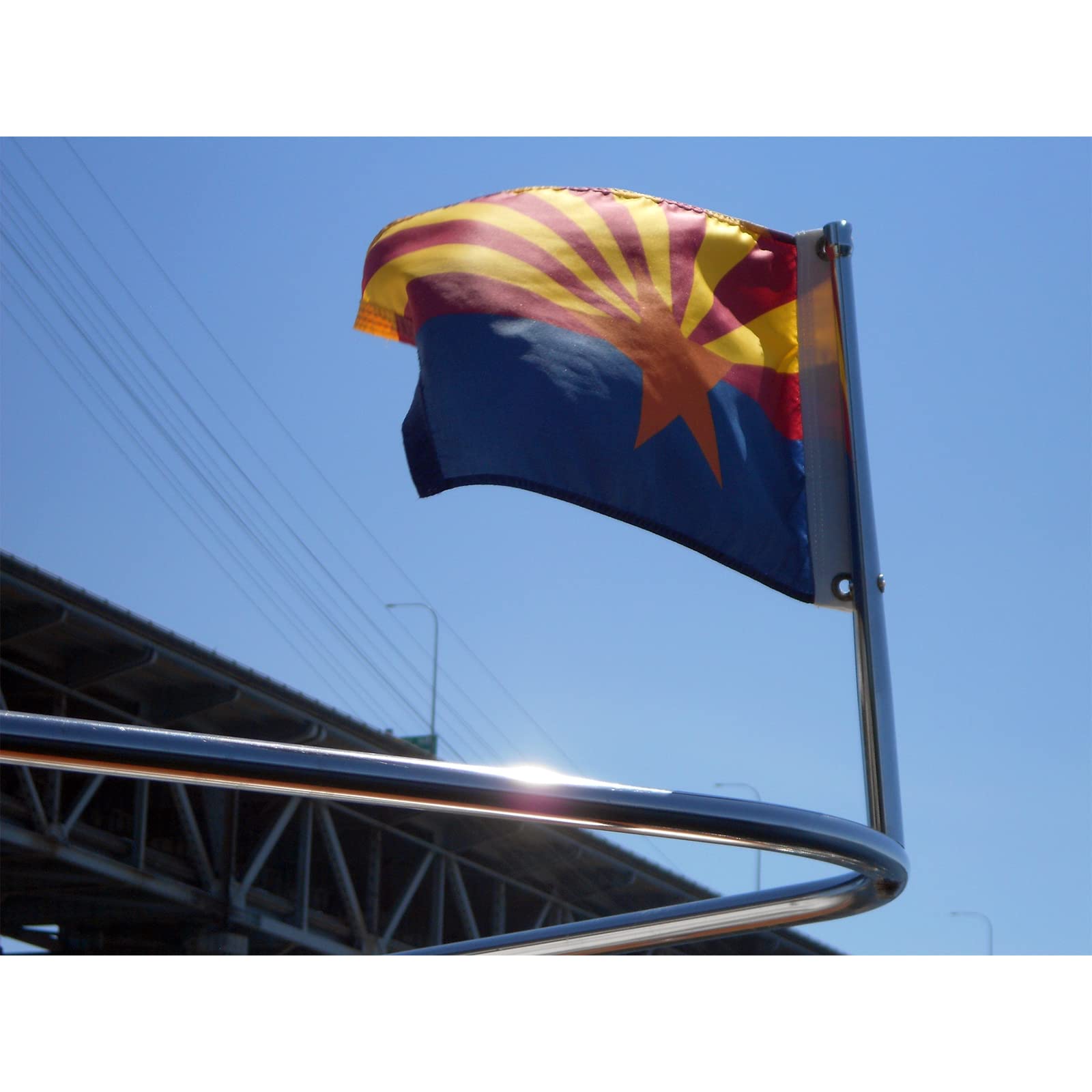 FRF FLAG high-contrast Arizona design enhances curb appeal outdoors.