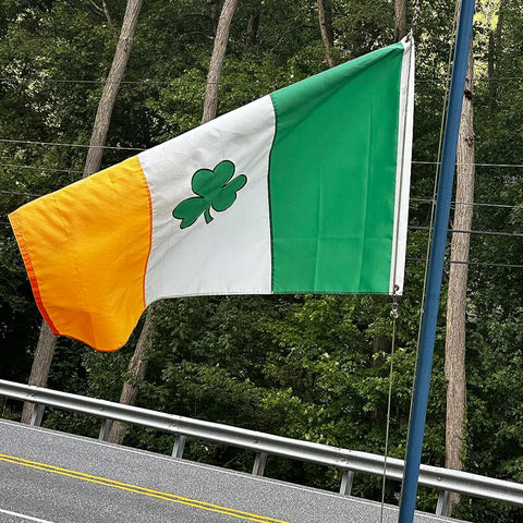 FRF FUN RUN FLAGS vibrant-green-irish-flag enhances outdoor celebrations with real Irish charm
