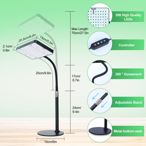 FRGROW 2026 compact base design fits on small desks.