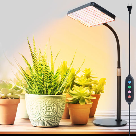 FRGROW 2026 tabletop grow light front view enhances seedling growth with full-spectrum light.