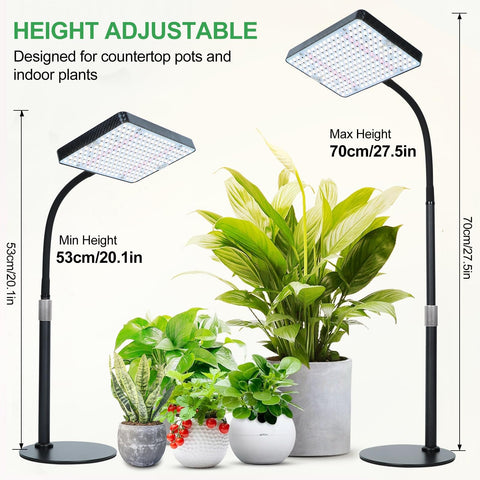 FRGROW 2026 tabletop grow light full-spectrum output supports vibrant indoor greenery.
