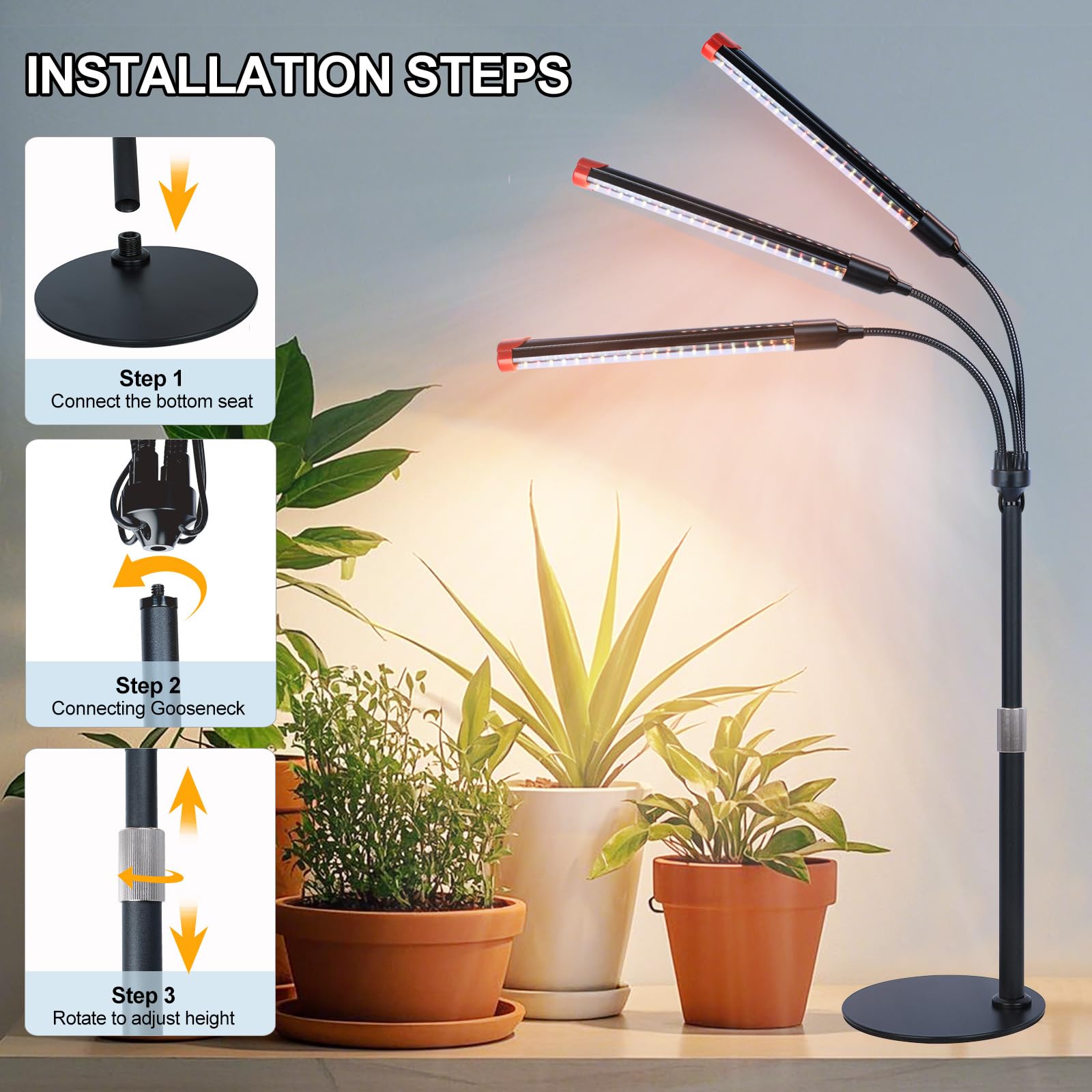 FRGROW 3Head timer keeps your daily plant care routine consistent.