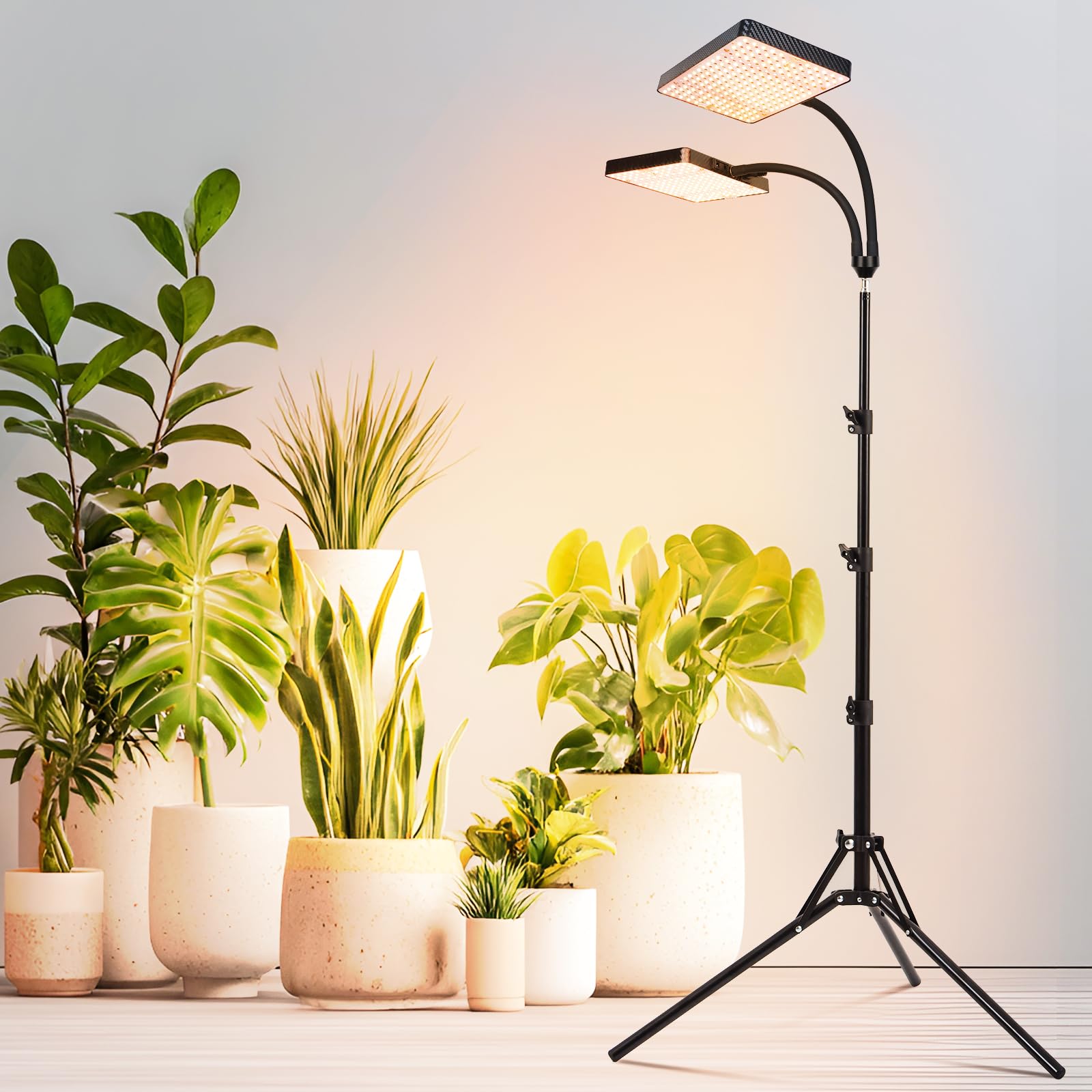 FRGROW 40-64 inch height range adapts to growth stages from seedling to mature plant.