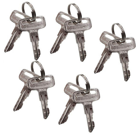 FridayParts ignition keys 9901 five-pair pack for quick JLG lift replacements