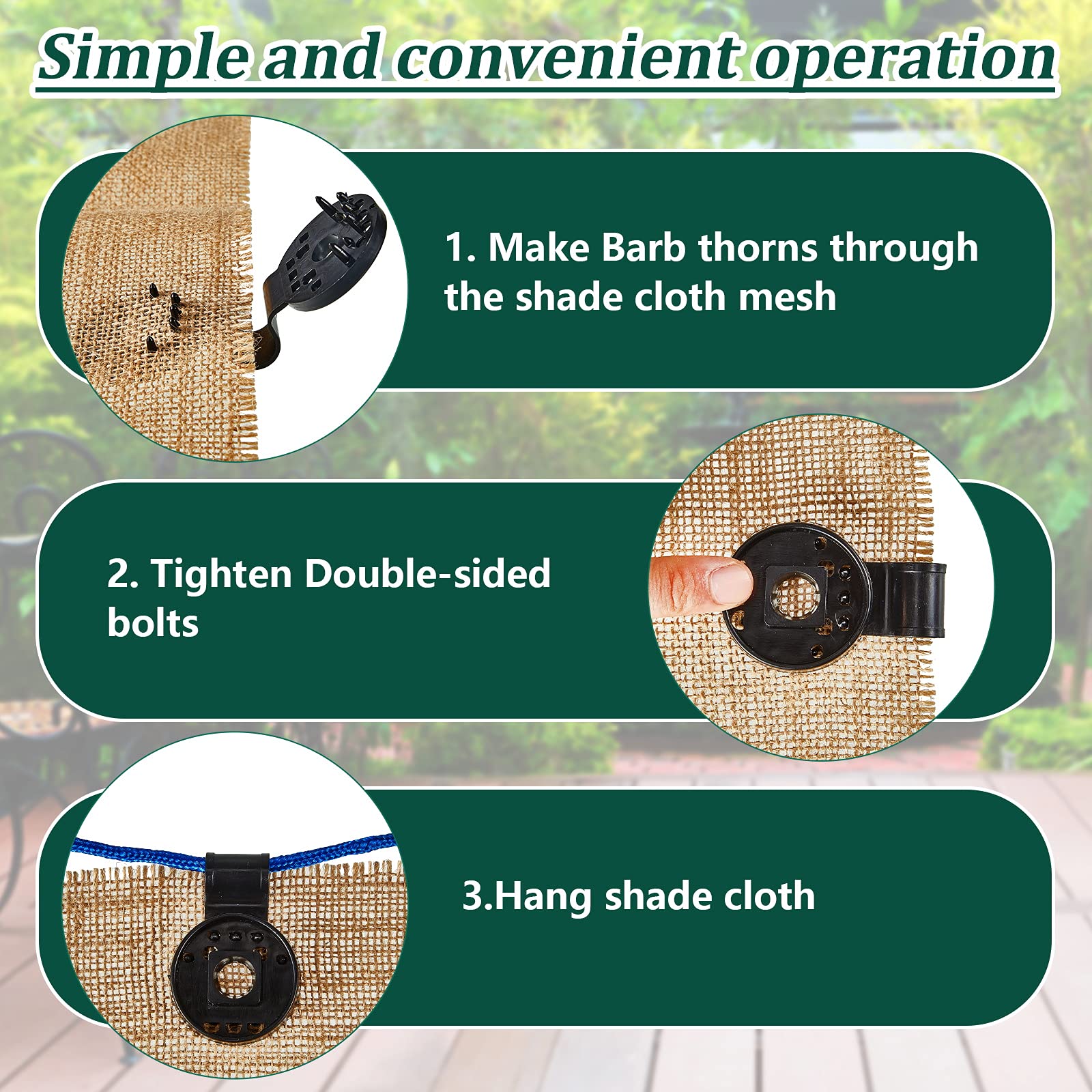 Frienda anti-bird net attachment clip keeps garden nets firmly on cables