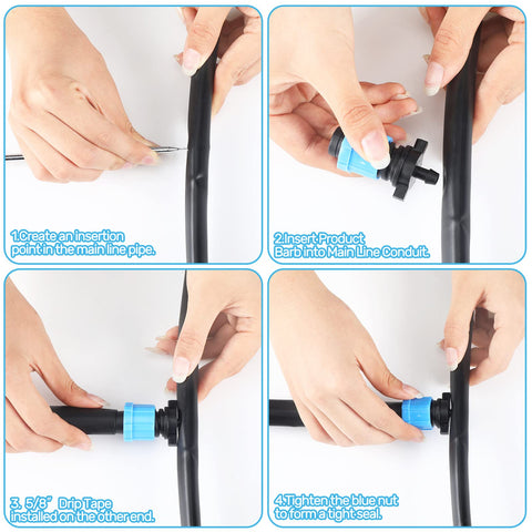Frienda blue PP plastic fittings help quick identification and durable performance in outdoor setups.