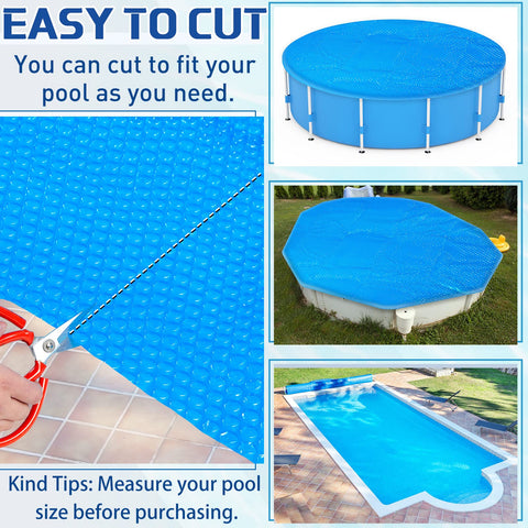 Frienda bubble cover minimizes debris and simplifies pool maintenance.