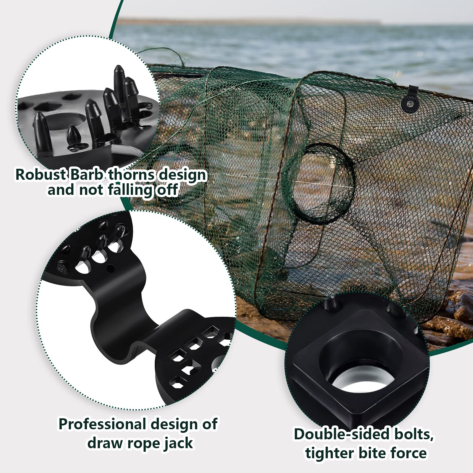 Frienda easy-install clip demonstrates rope threading and secure tension on shade cloth