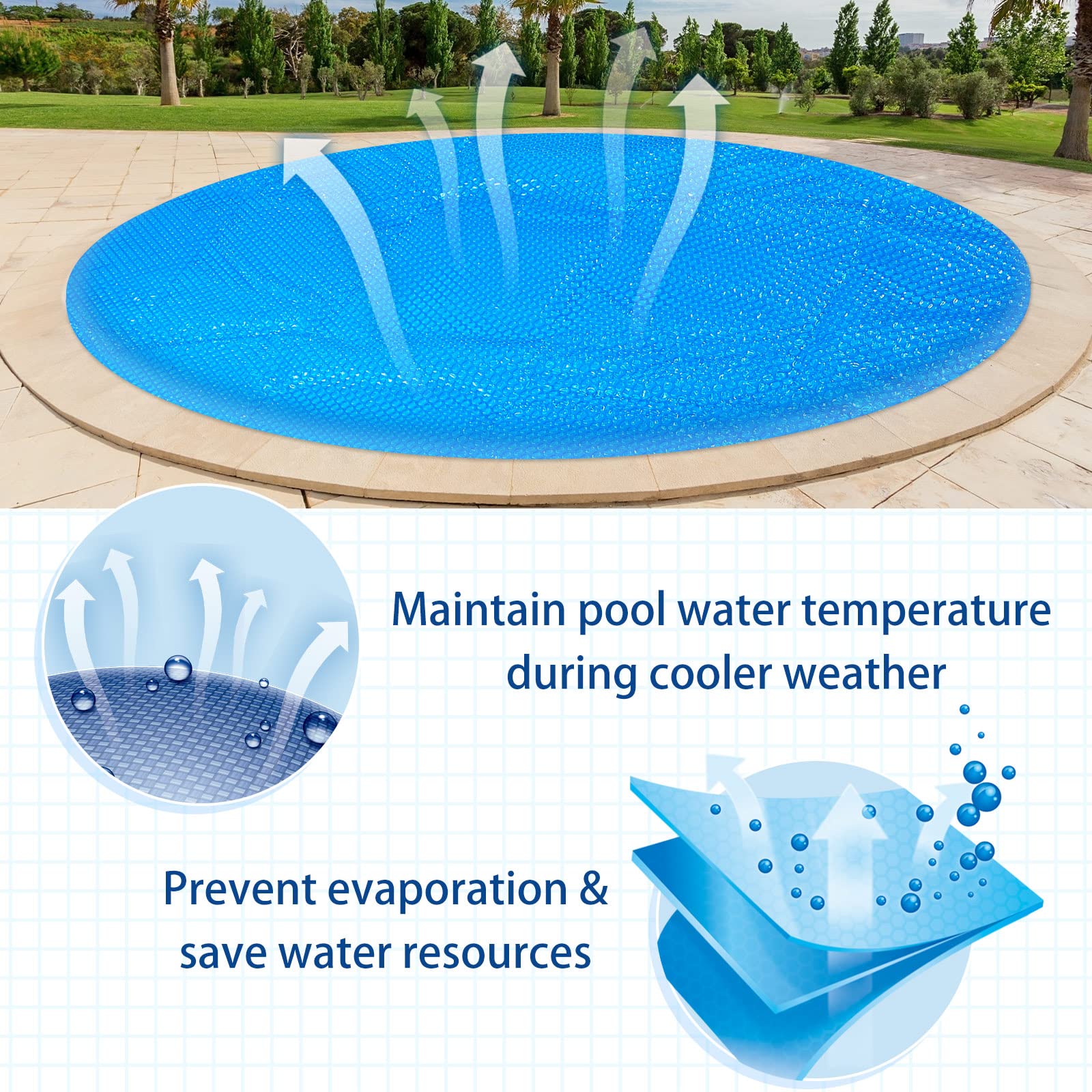 Frienda easy-use hot tub blanket provides quick coverage after a soak.