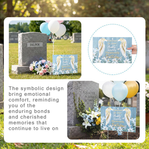 Frienda graveside memorial decoration with easy installation