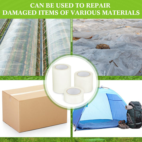 Frienda three-size tape pack for versatile greenhouse repairs.