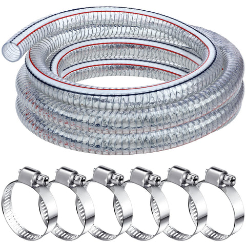 Frienda heavy-duty steel-wire tubing with 1-1/2 inch ID and 10 ft length.
