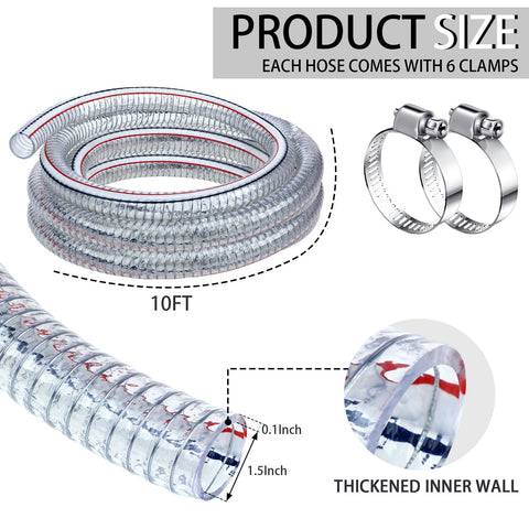 Frienda hose clamps set secures connections for high-pressure tasks.