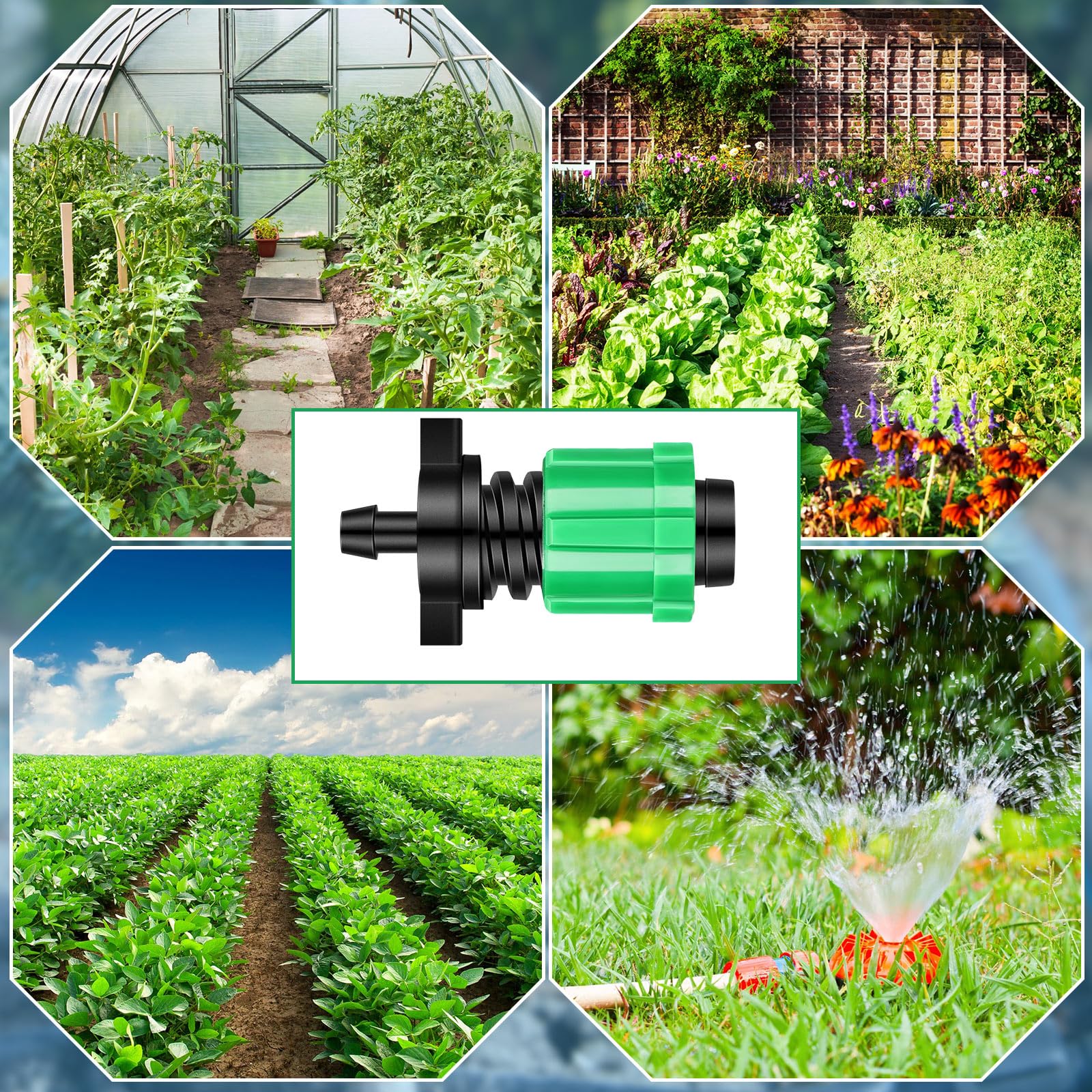 Frienda versatile connector suitable for vegetables, flowers, and landscapes.