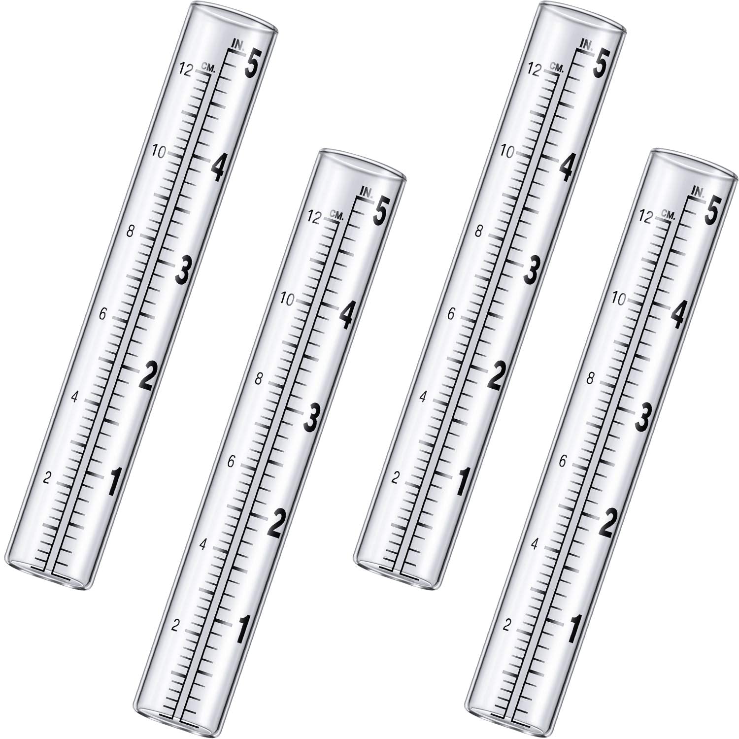 Frienda rain gauge glass tube with clear reading for accurate rainfall measurement.