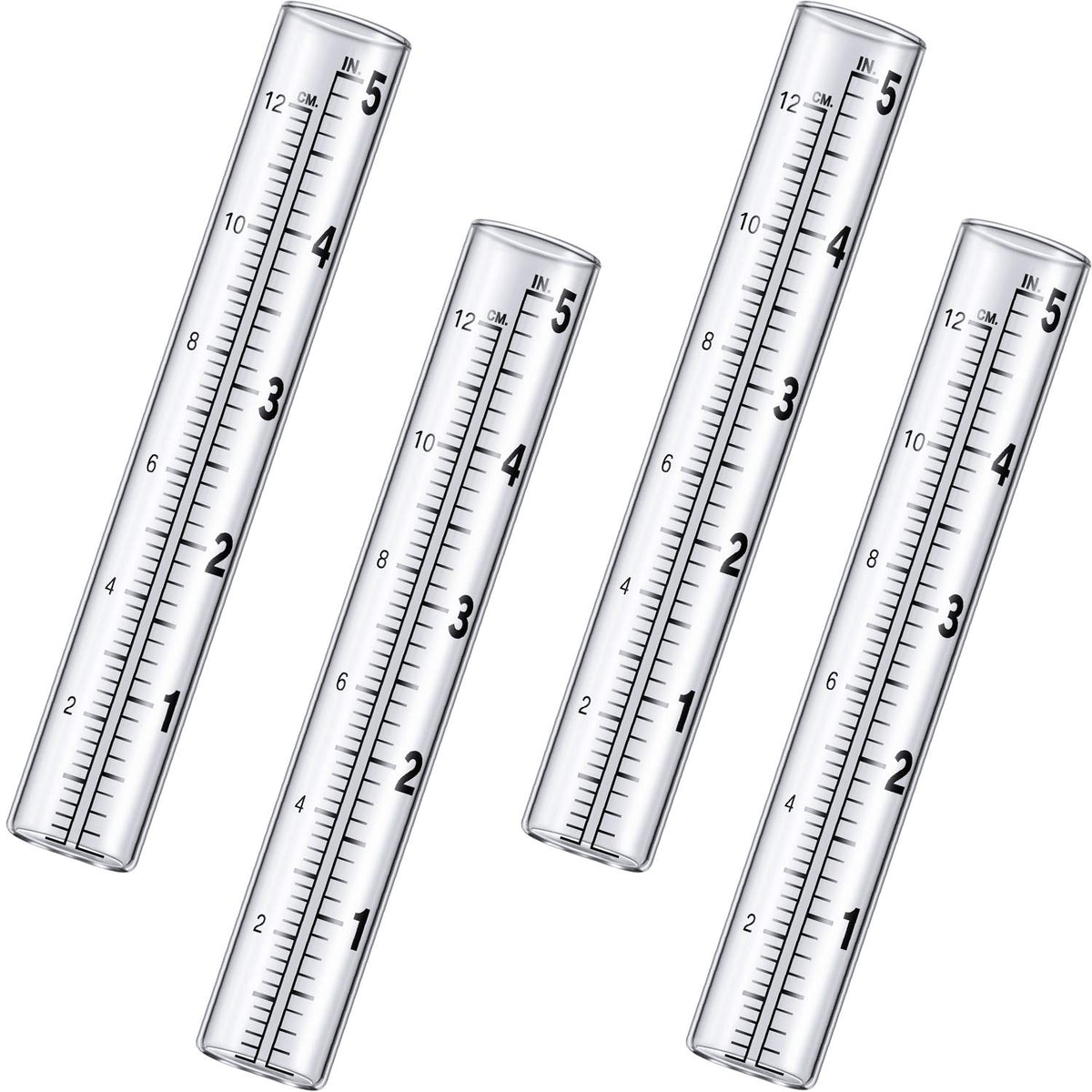 Frienda rain gauge glass tube with clear reading for accurate rainfall measurement.