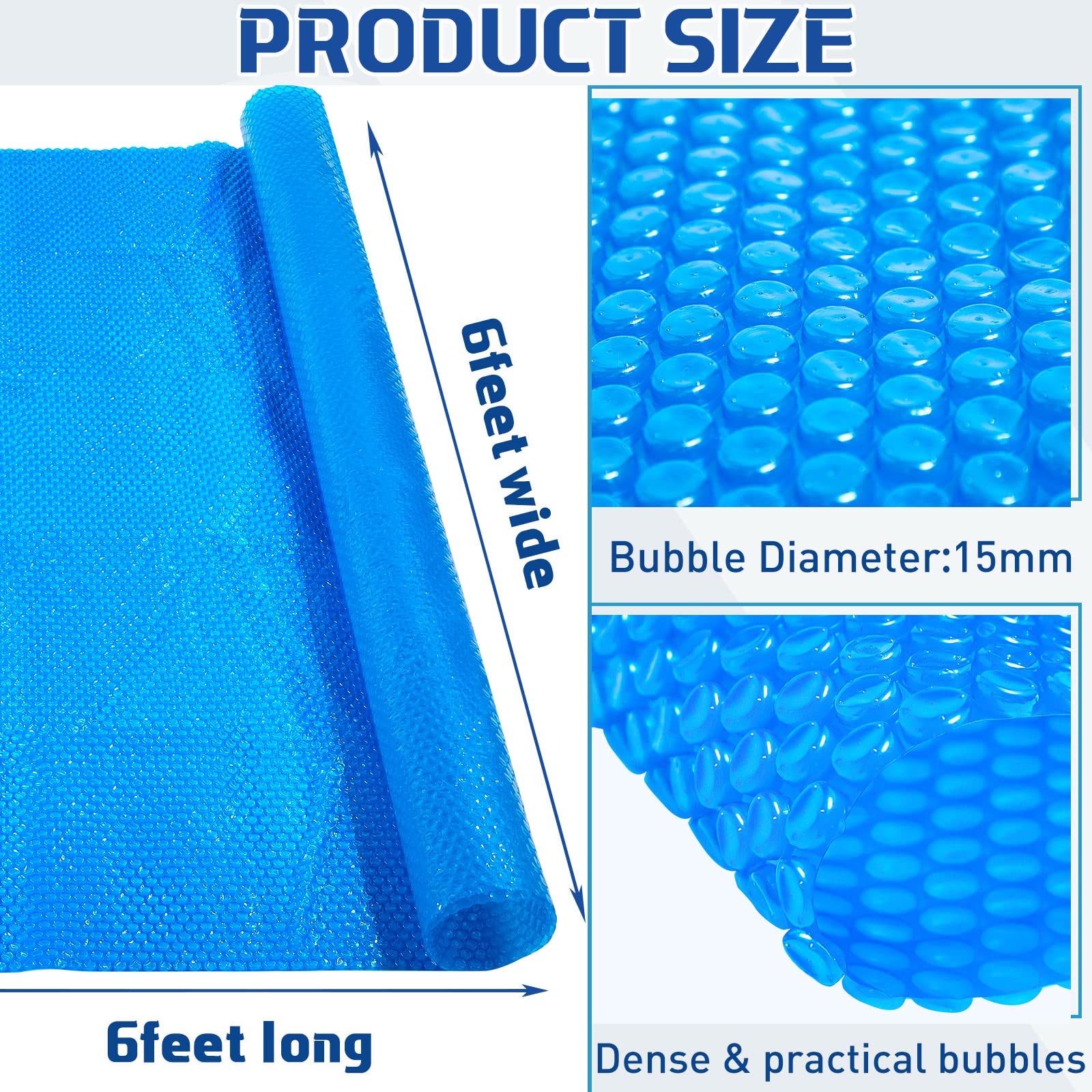 Frienda solar cover for hot tub 6x6 reduces evaporation and keeps water clean.