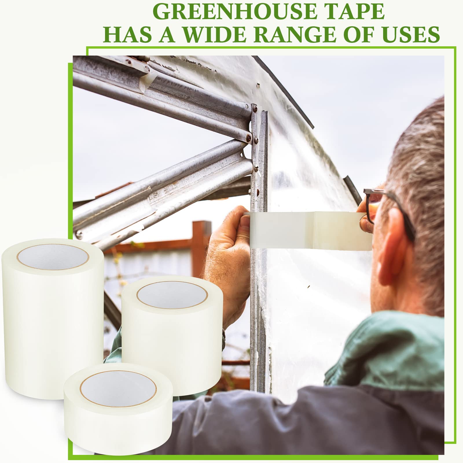 Frienda durable repair tape for plastic film and covers.