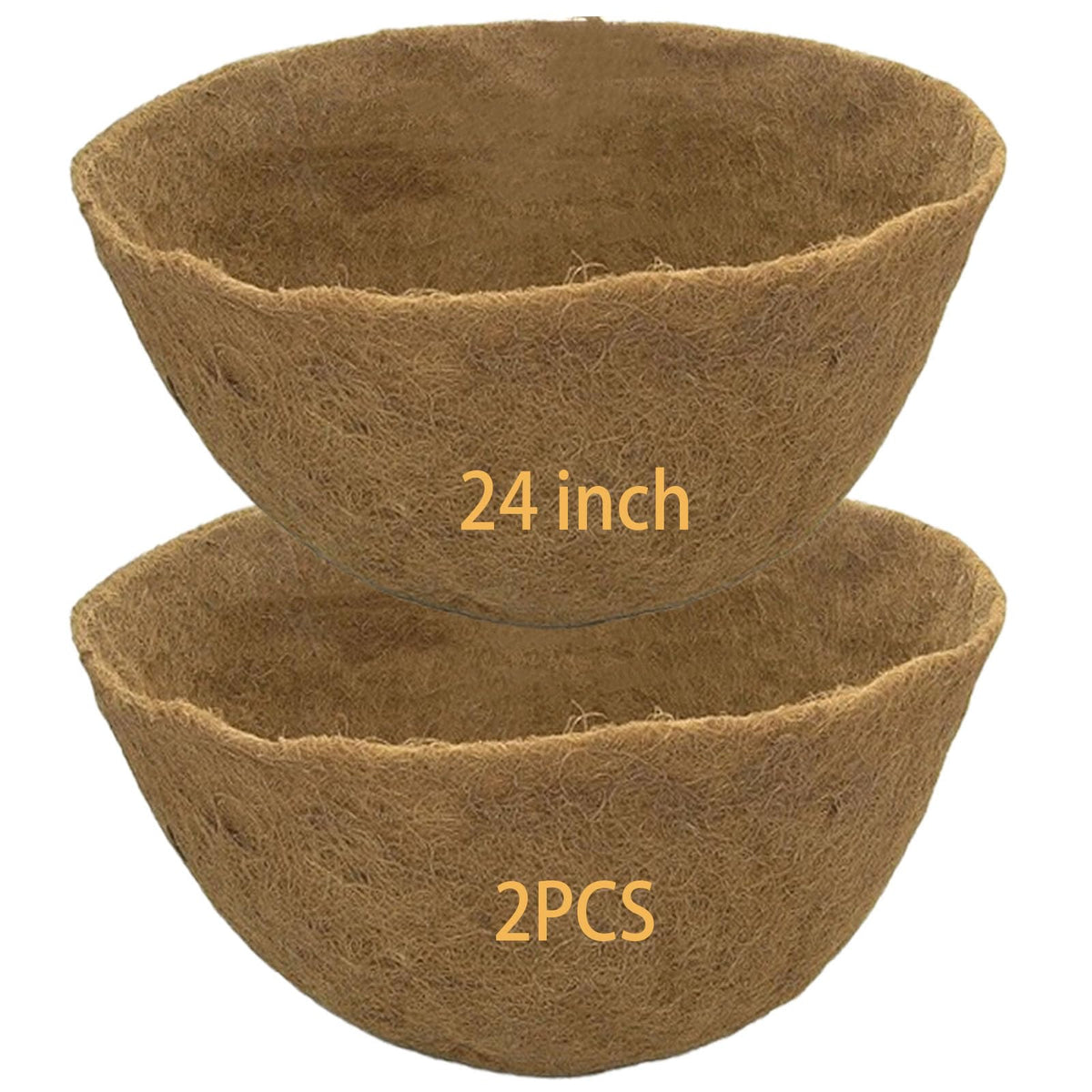 Frillybutts 24-inch inner-view coco liner for tidy soil in planters