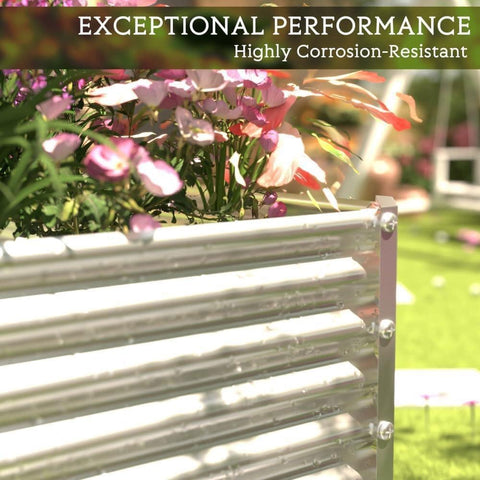 FRIZIONE weather-resistant steel structure withstands sun, rain, and snow.