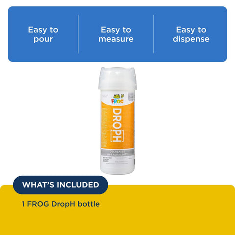 FROG DropH fast-dissolving formula dissolving quickly for faster balance.