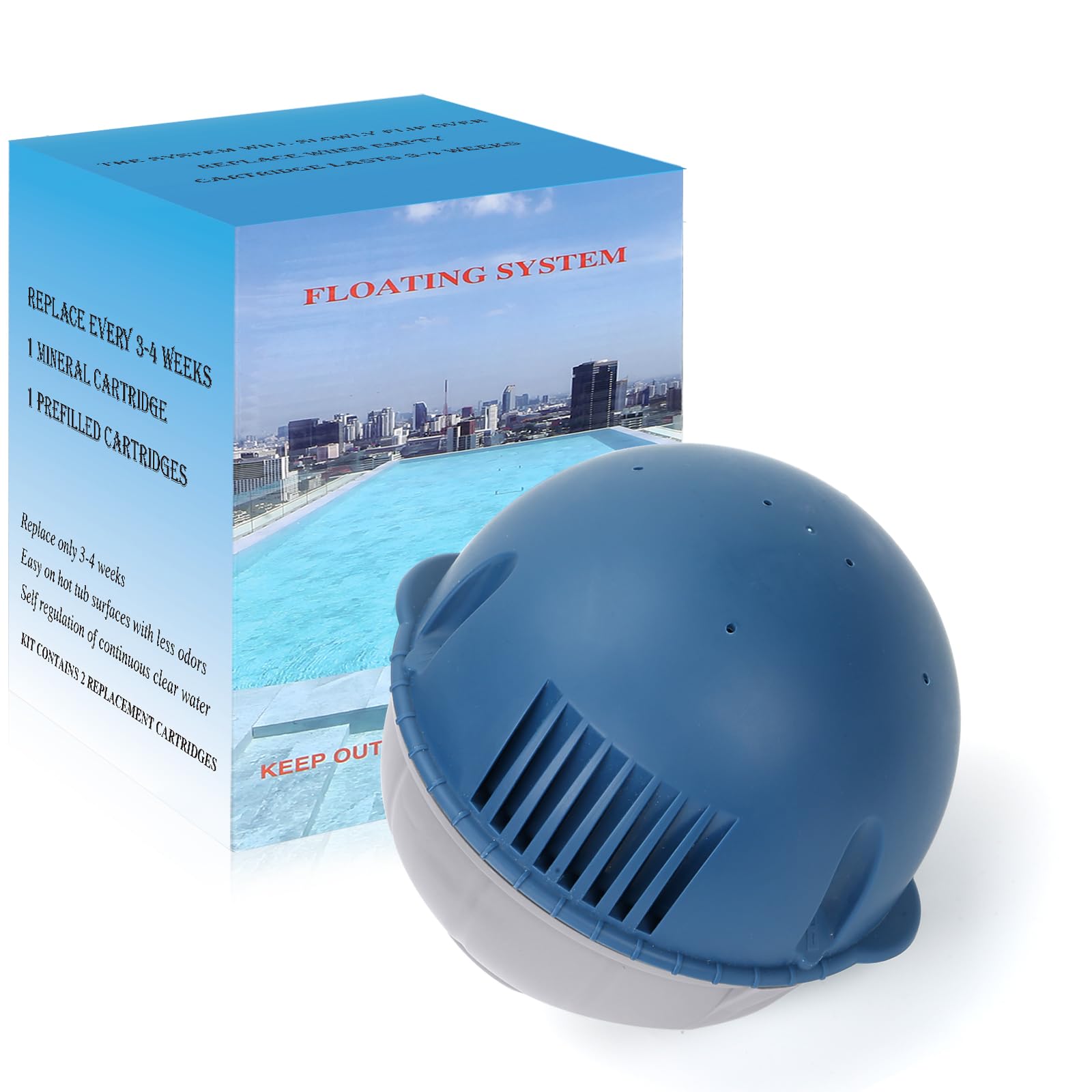Frog Ease mineral cartridge in use provides silky water and balanced pH in a hot tub