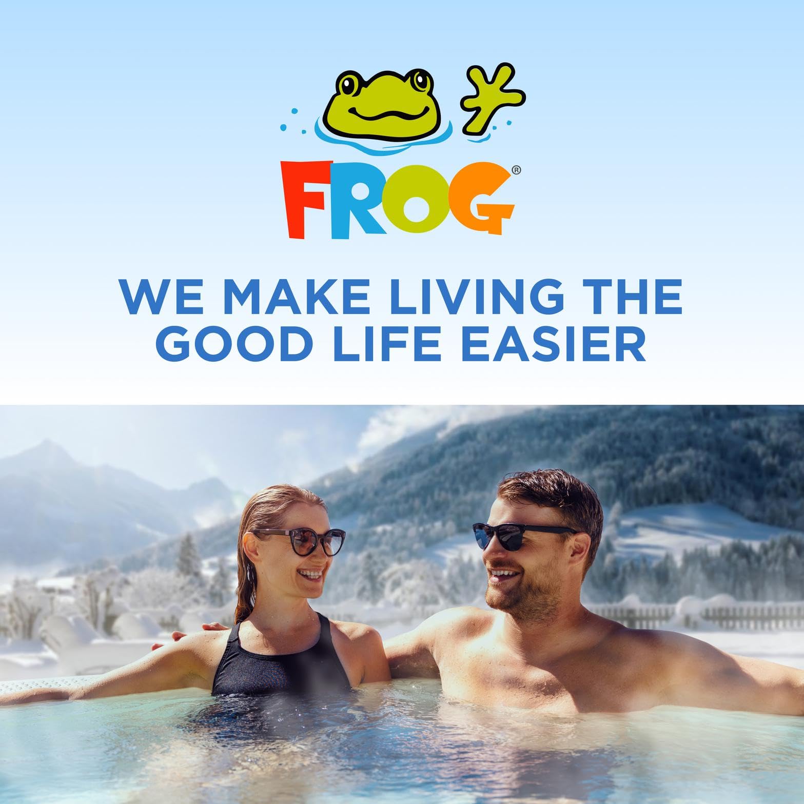 FROG EASE water care expertise with mineral technology for cleaner water.