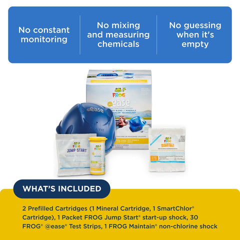 FROG @Ease SmartChlor cartridge ready to maintain clean hot tub water.