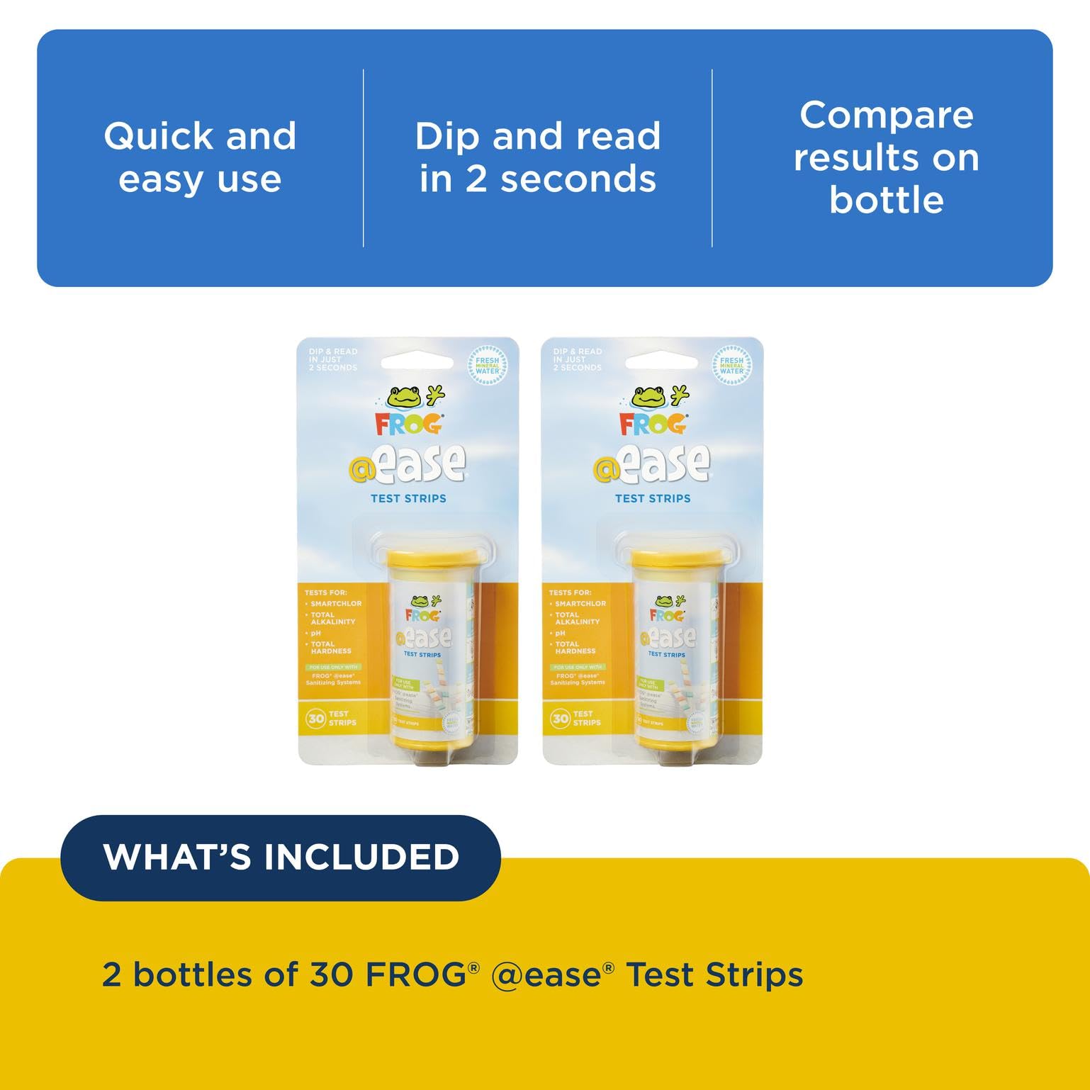 FROG EASE SmartChlor indicator guides cartridge replacement.