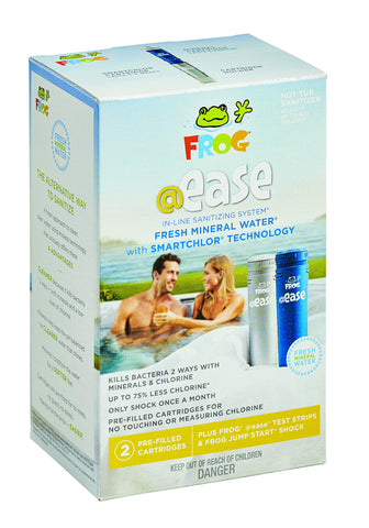 FROG @Ease startup shock pack ready for initial water treatment.