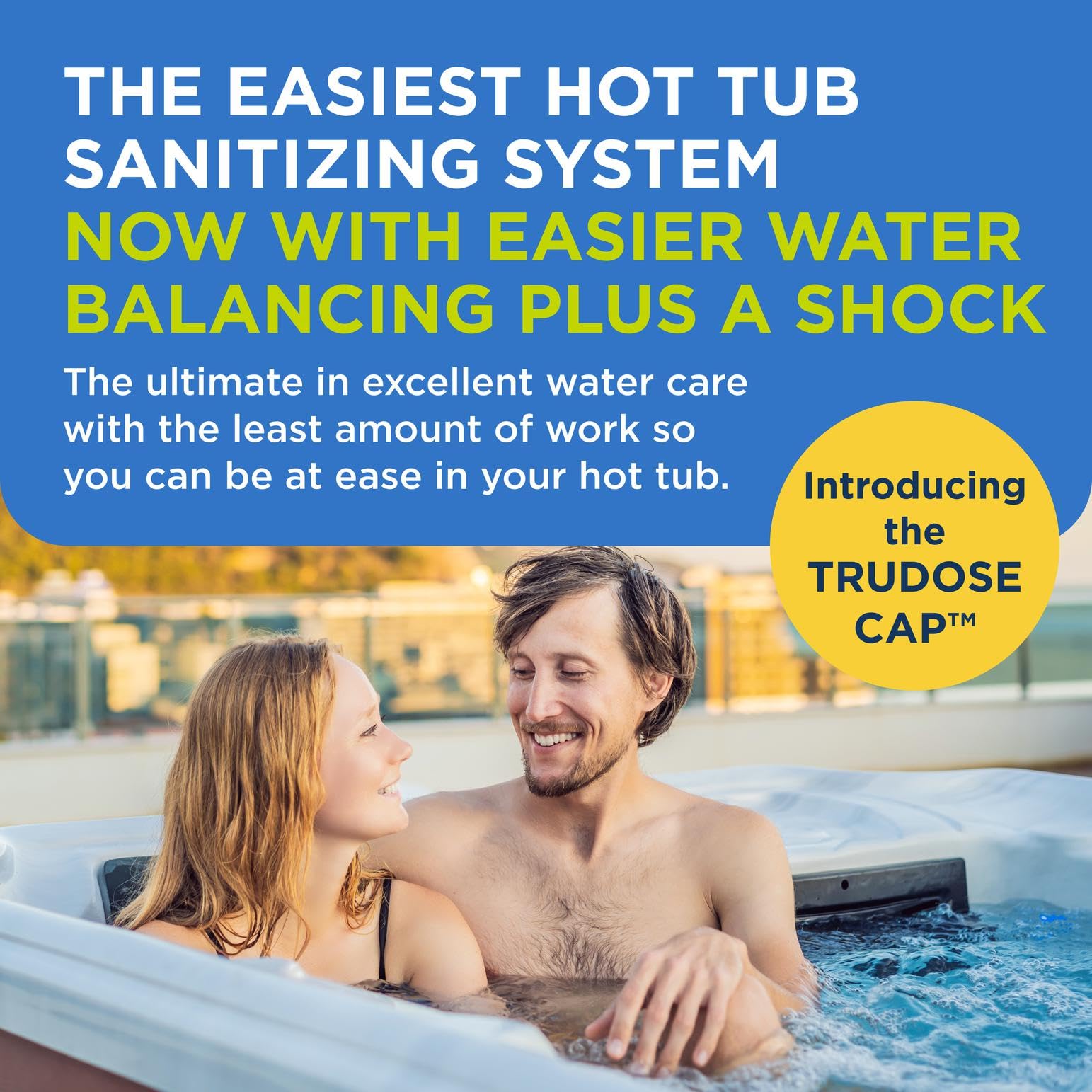 FROG @Ease total alkalinity increaser for balanced water pH during soaks.