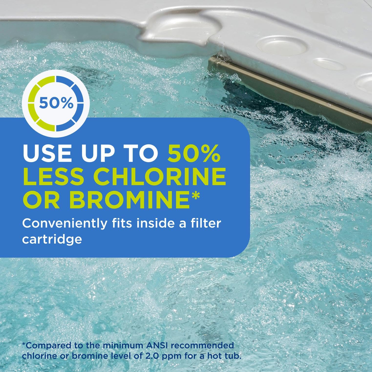 FROG Filter Mate four-month sanitization graphic suggests long-lasting protection.