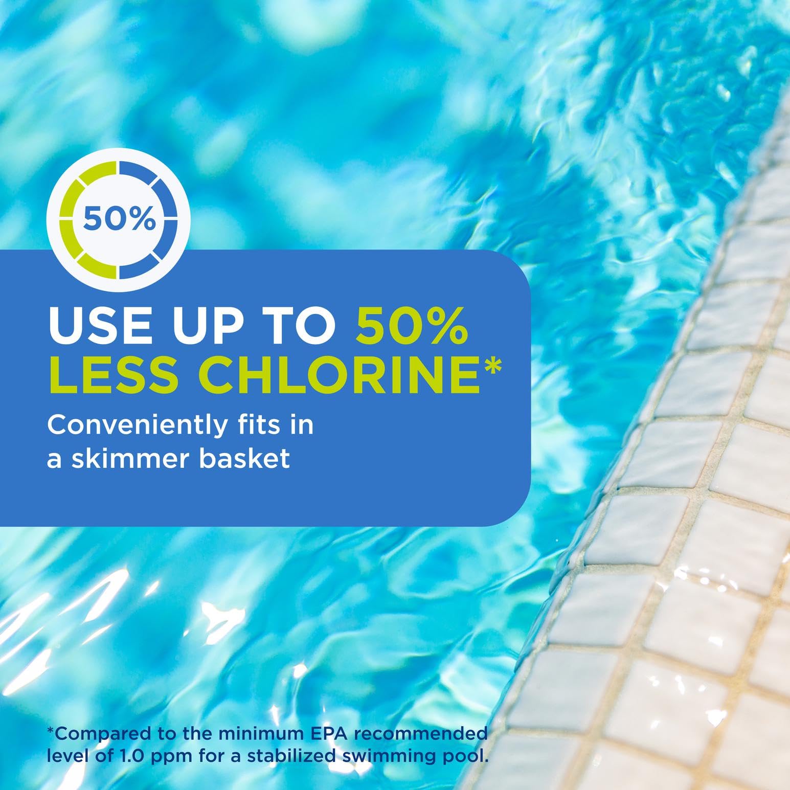 Crystal-clear pool water after mineral sanitation with FROG.