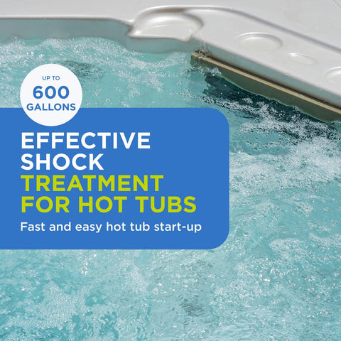 FROG Jump Start hot tub setup in action showing pour-in convenience
