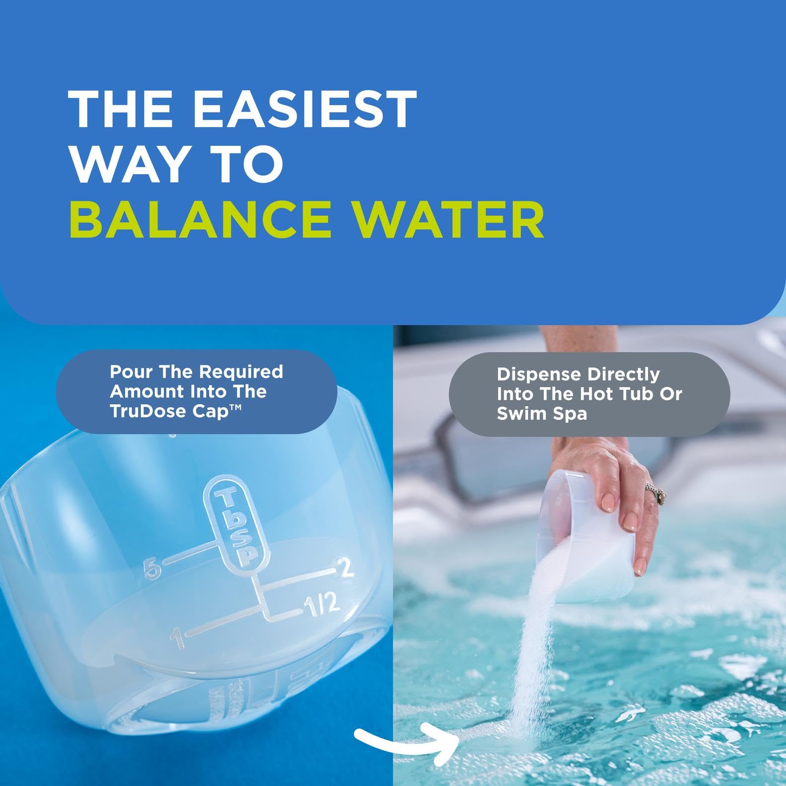 FROG JumpH is used with test strips for simple water balance checks.