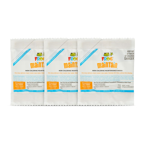 FROG Maintain hot tub non-chlorine shock packet for easy spa refreshment
