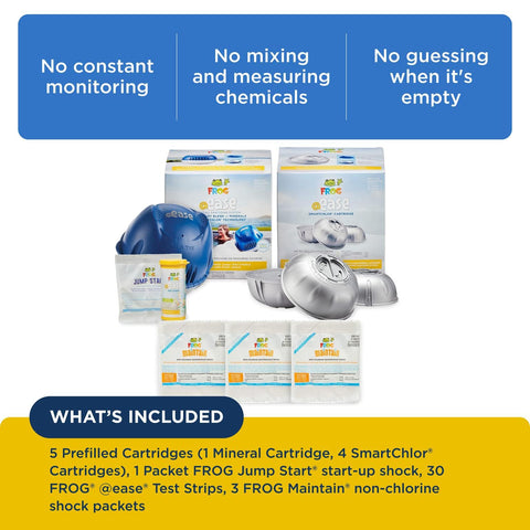 FROG Maintain non-chlorine shock packs refresh water between soaks.