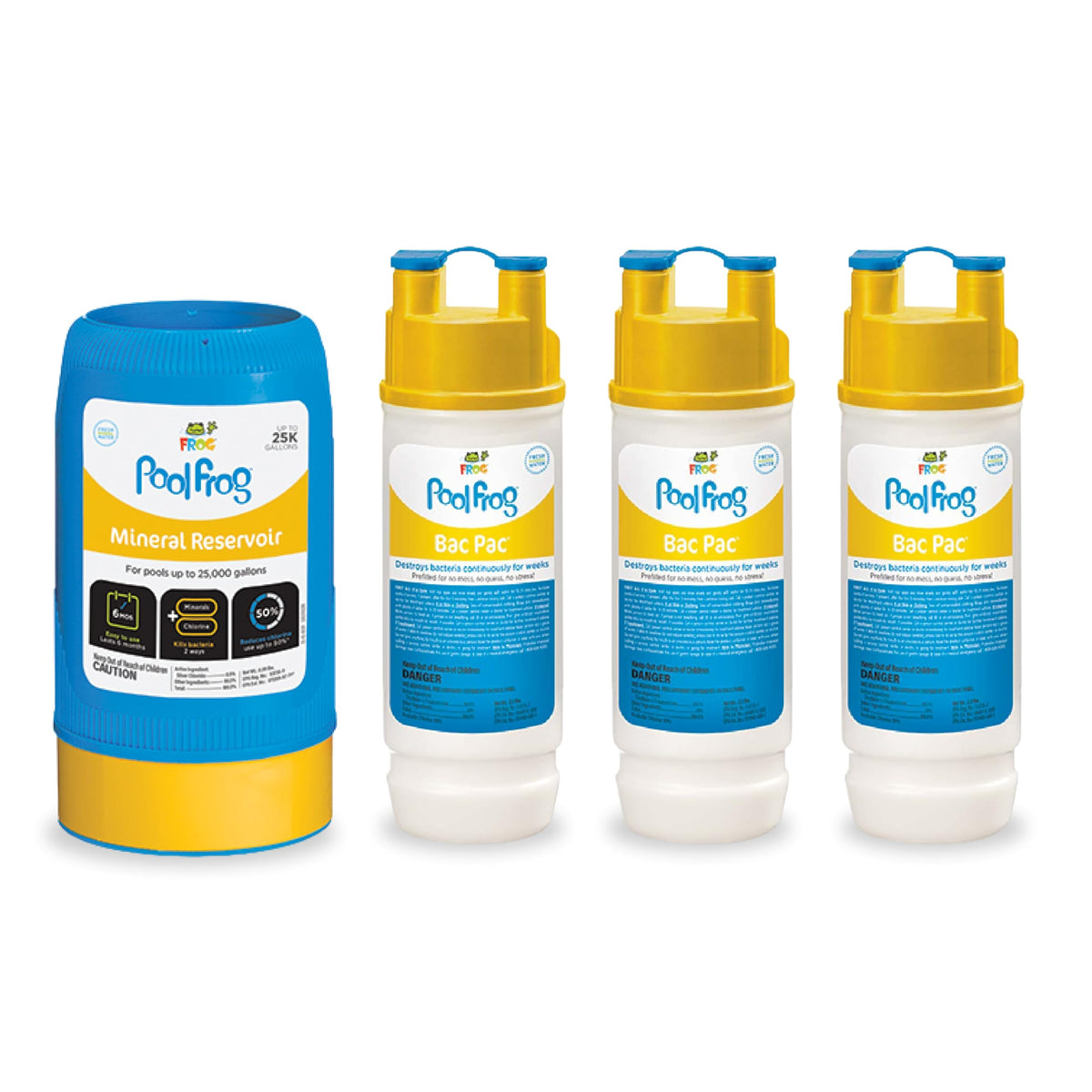 FROG mineral reservoir attached to the 6100 Cycler for easy sanitization.