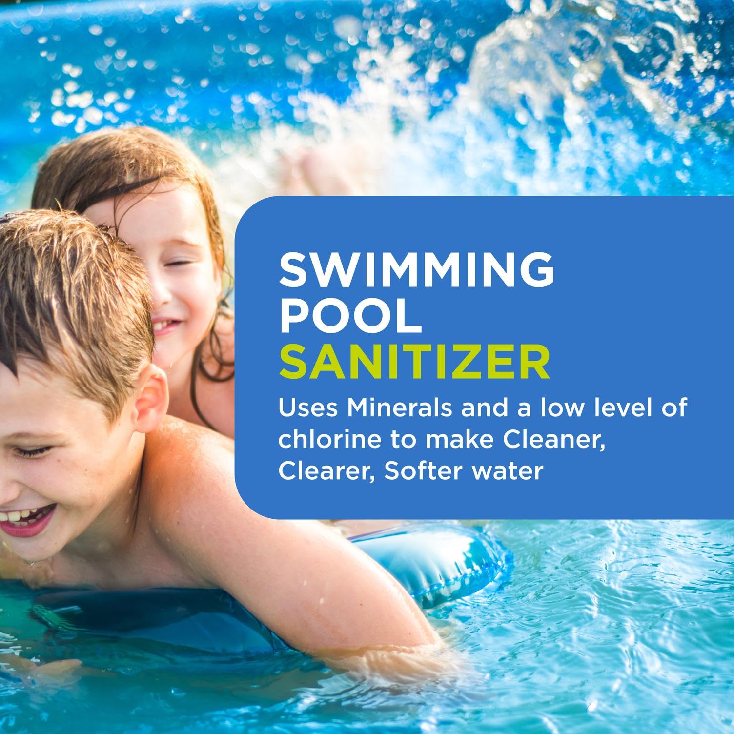FROG mineral technology close-up emphasizes mineral-based sanitization.