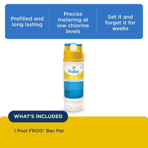 FROG Model 6100 cycler Bac Pac fits securely for controlled dosing.