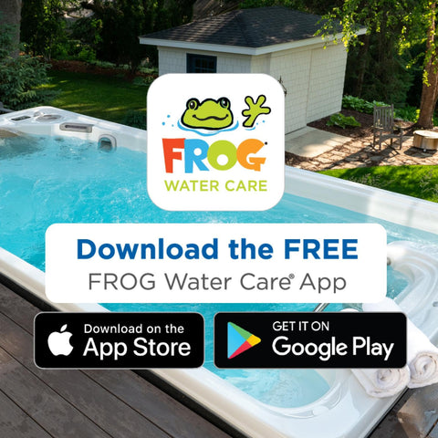 One-dose routine with FROG for a cleaner spa before refill