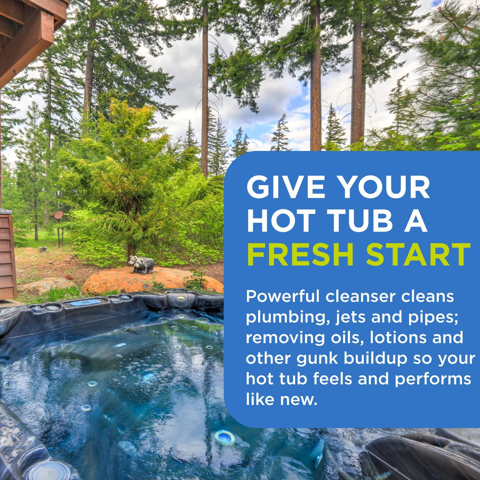 FROG Pipe & Jet Cleanser requires no scrubbing and offers easy application